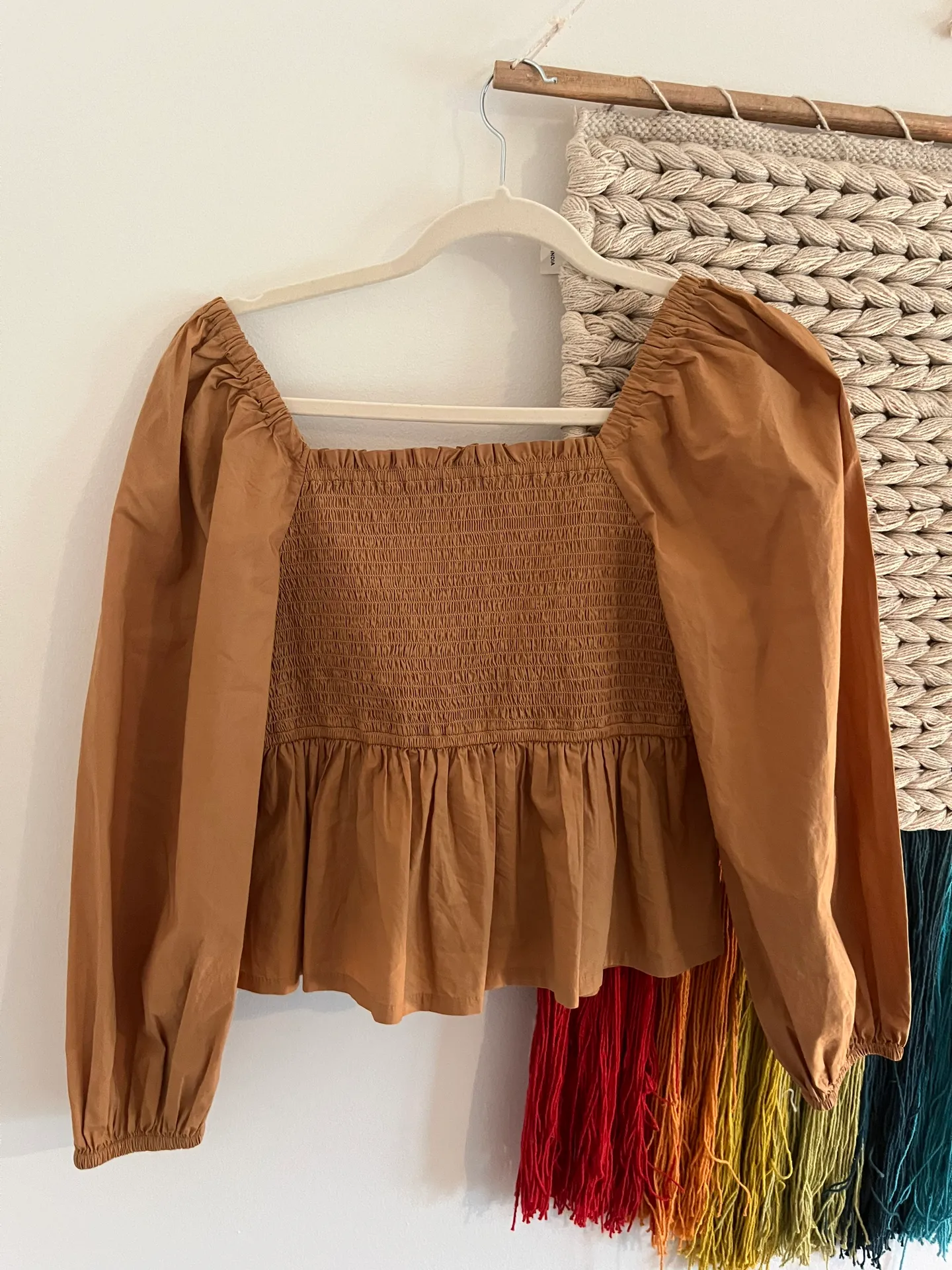 J.Crew Tan Peplum Blouse  - Image 2