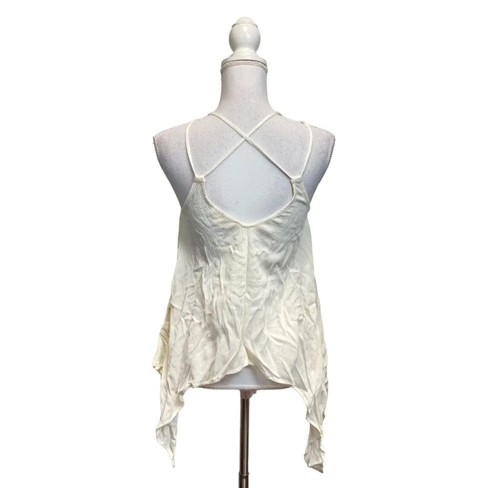 Onetheland Small Y2K handkerchief hem Long flowy tank - Image 5