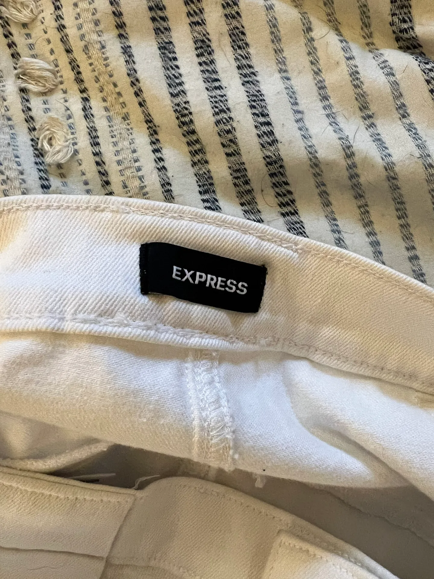 High Rise Wide Leg White Pants - Image 4