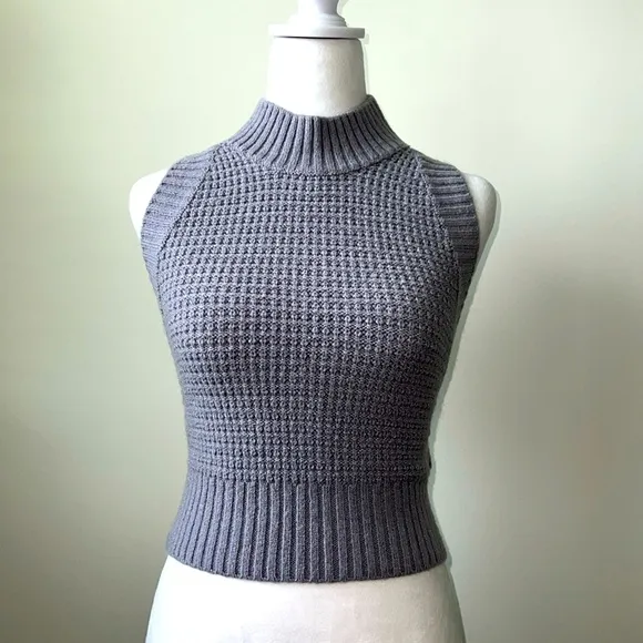 NWOT Sweater-knit Mock Neck Top - Image 2