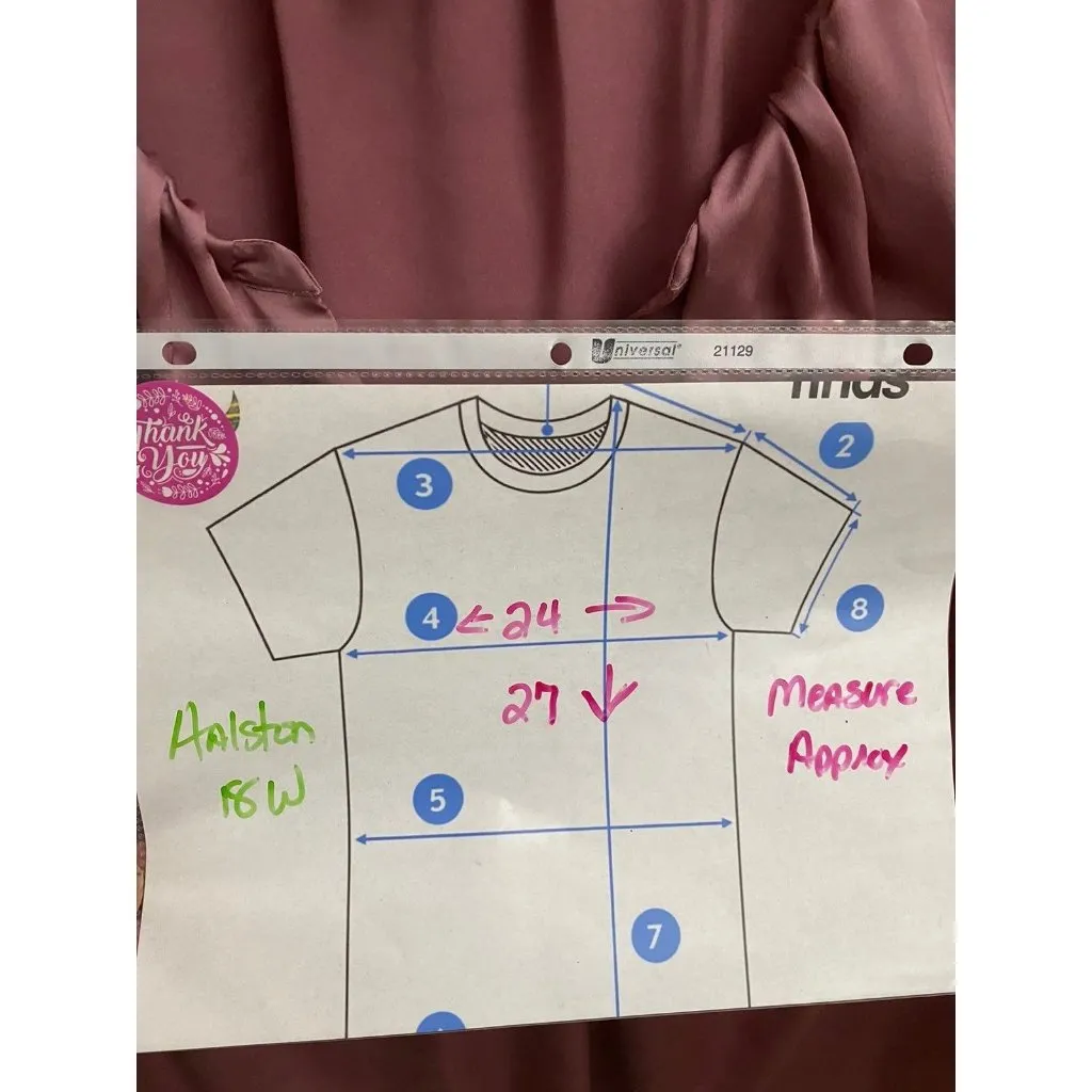 18w mauve h by halston blouse - Image 5