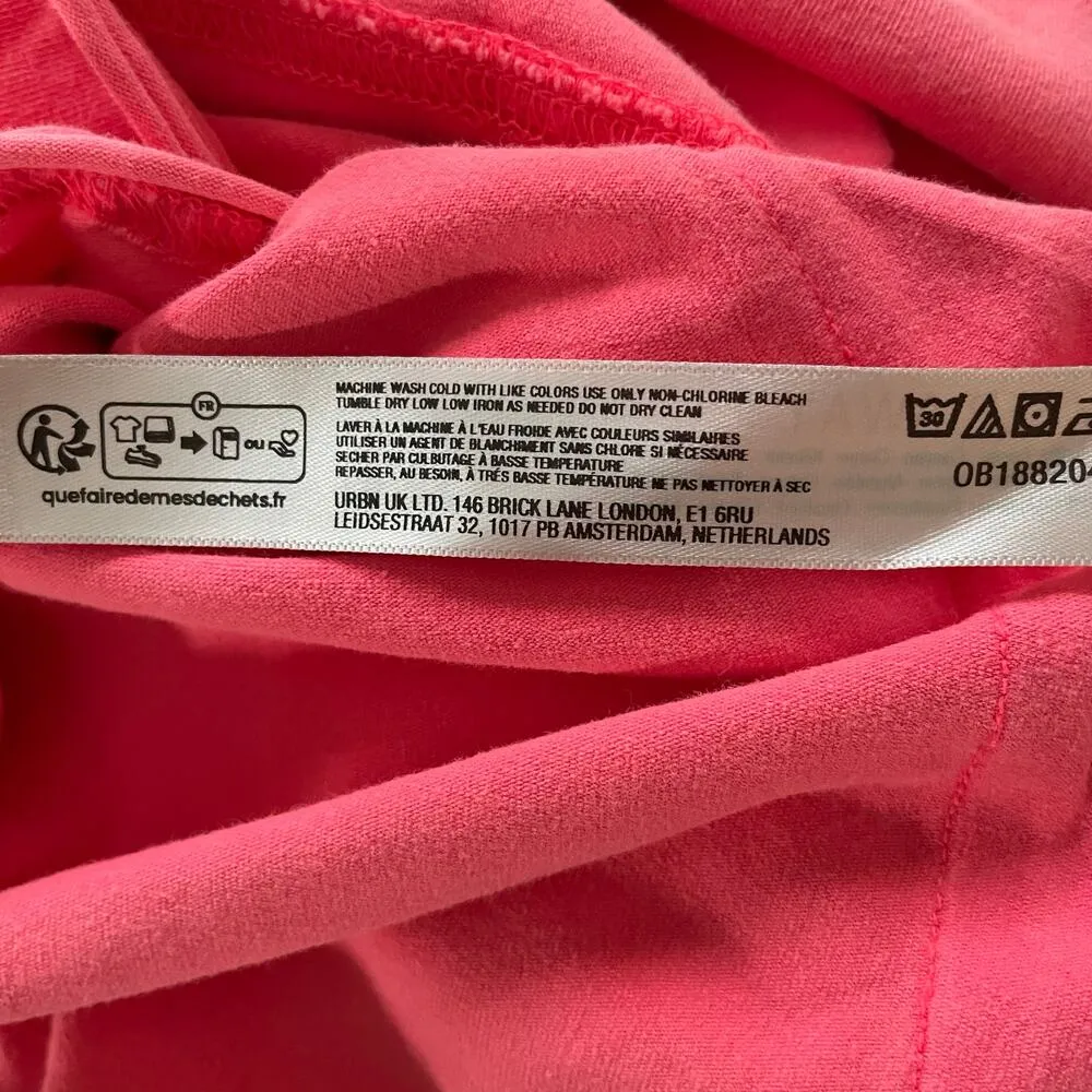 Free People Movement Hot Shot Tee Romper Electric Sunset Coral Size Small - Image 12