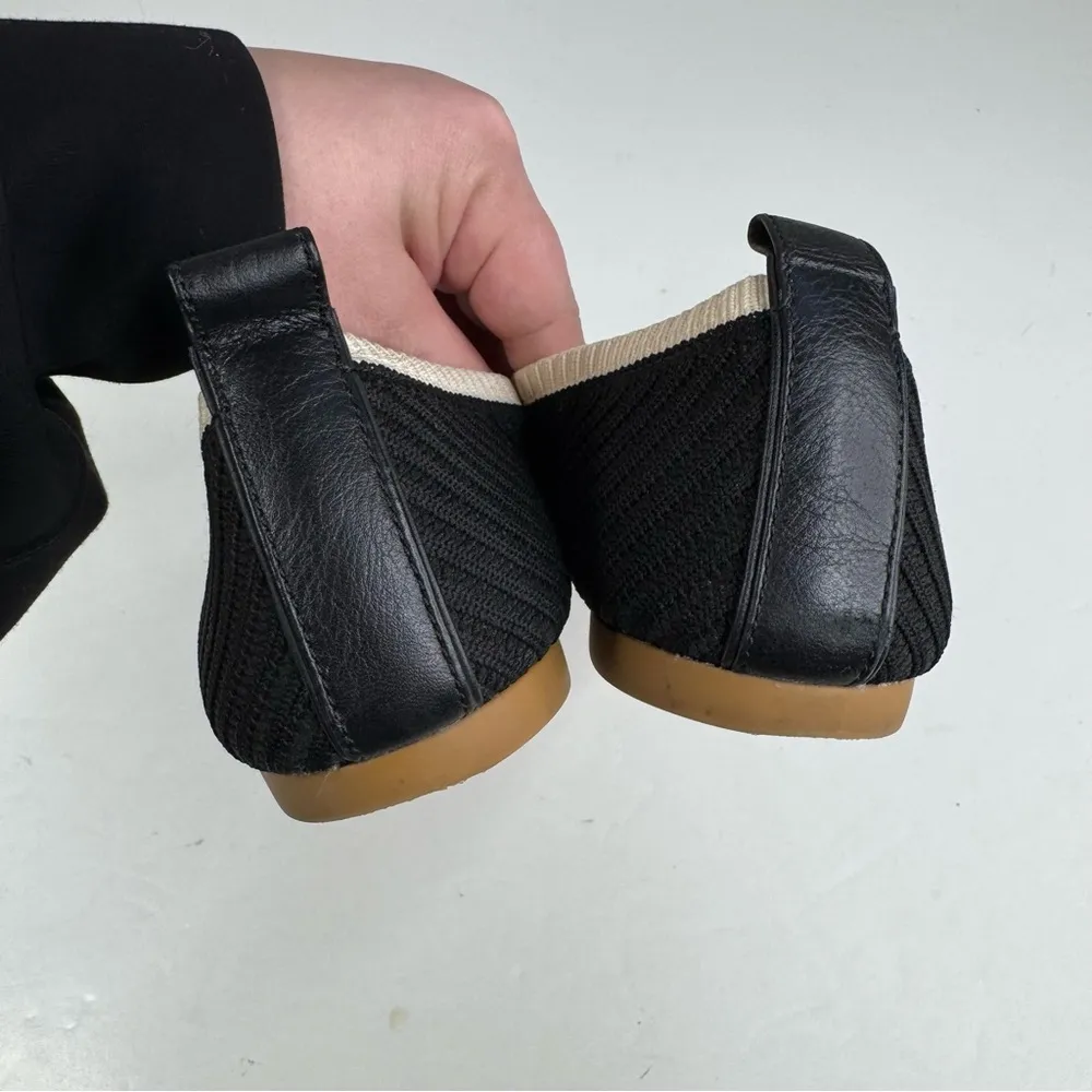 Everlane ReKnit Day Glove Black and White Ballet Flats Size 8 - Image 5