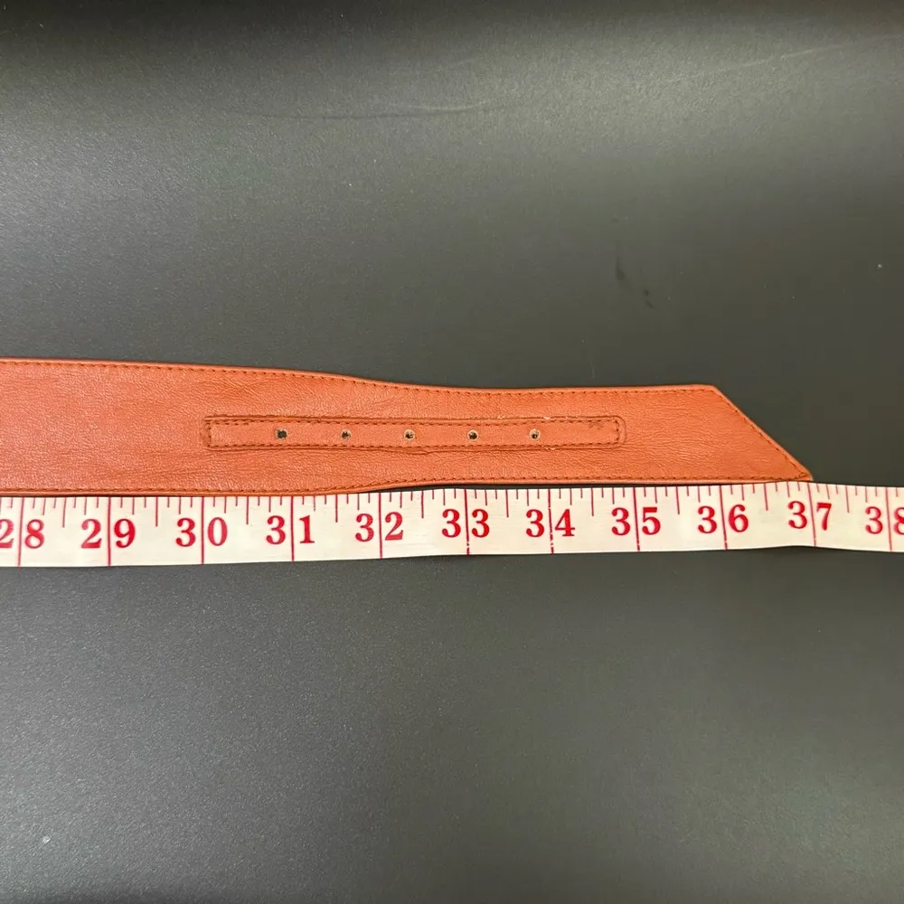 Vintage CHRISTIAN DIOR 17020 Camel Brown Soft Leather Women’s Dress Belt Size M - Image 11