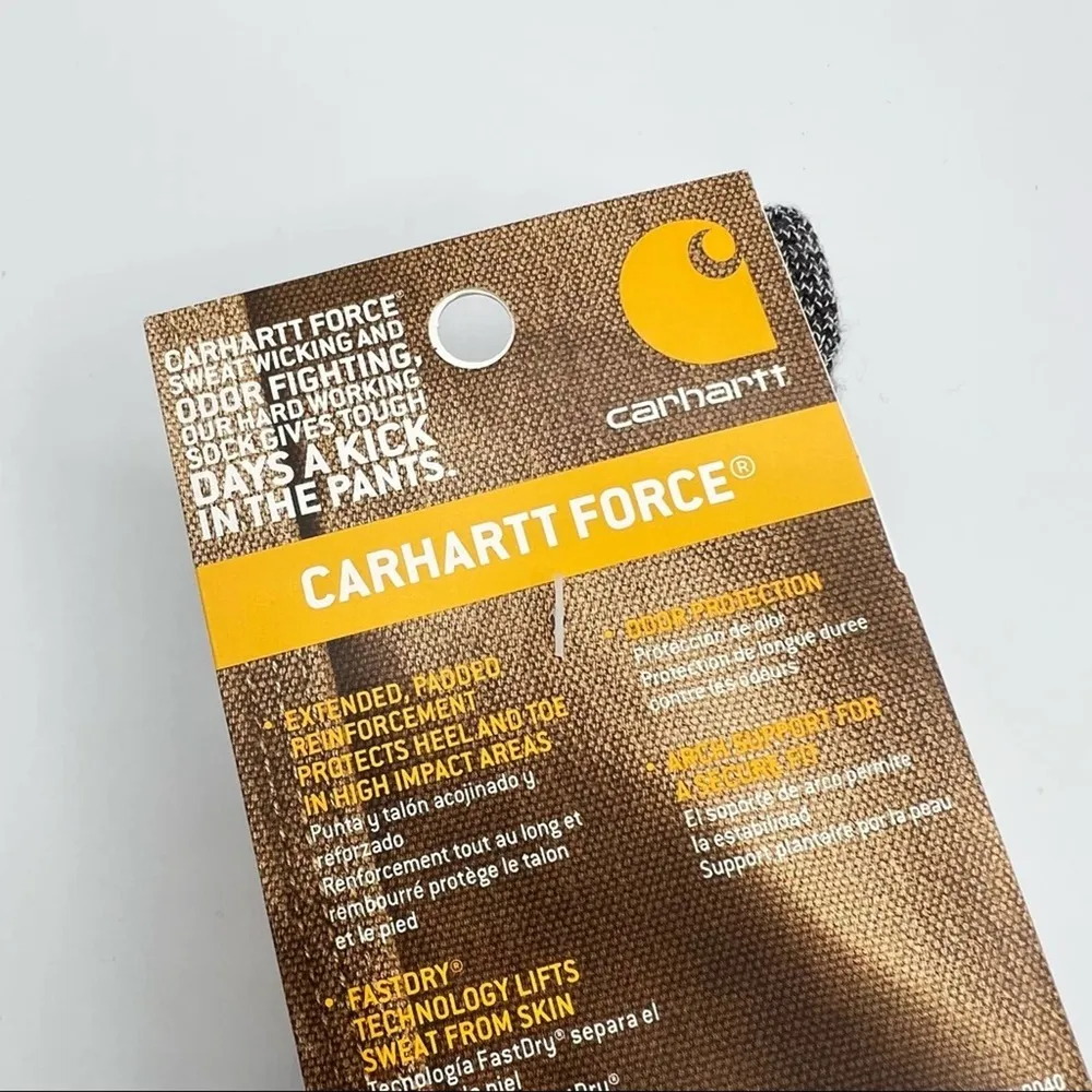 Force Steel Toe White Grey Cushioned 2 Pairs Crew Socks Women’s Medium - Image 5