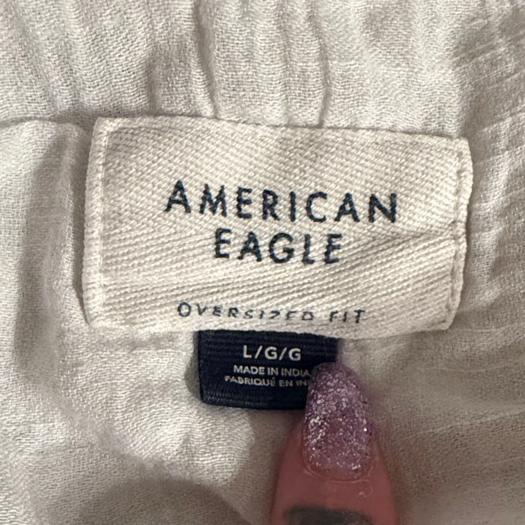 AE Go Big Oversized Eyelet Embroidered Shirt - Image 7