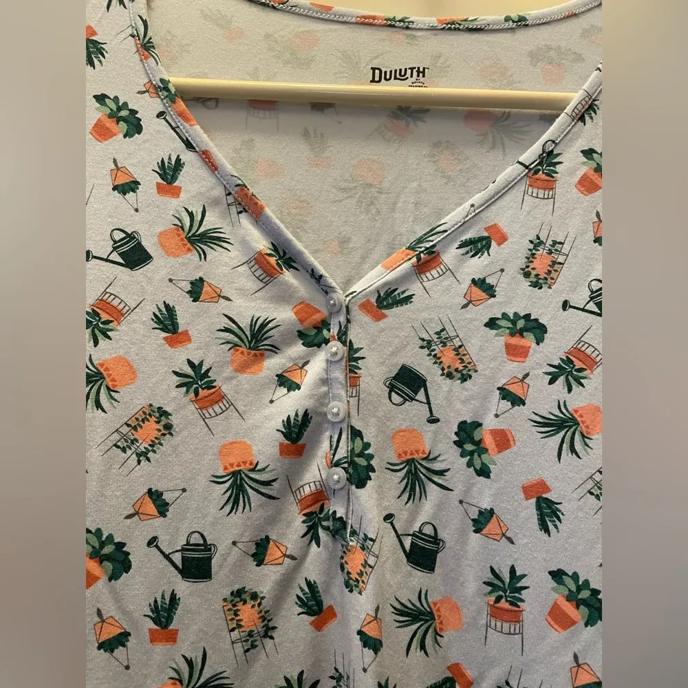 Plant Lover Long Sleeve Top Blue Size M - Image 3