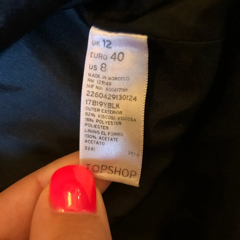 Topshop black blazer size 8 - Image 6