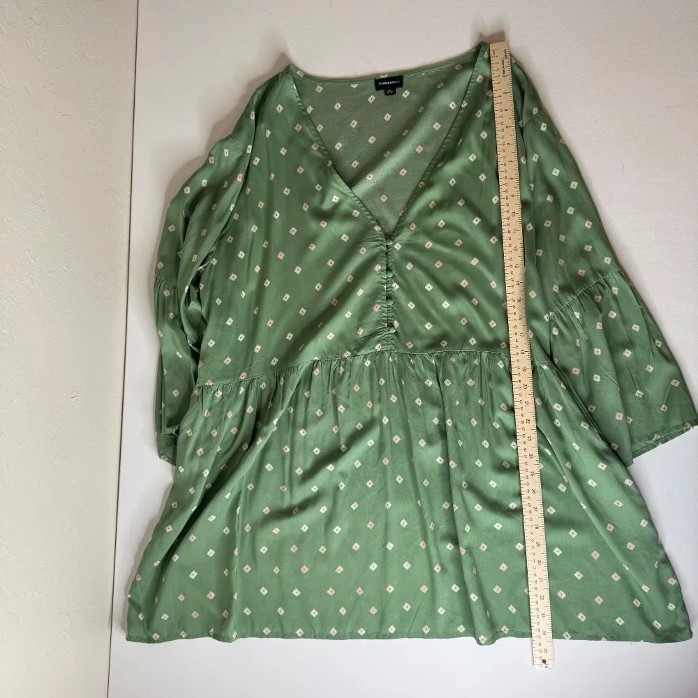 Summersalt Easy Breezy Eco Voile Mini Dress Swim Cover Up in‎ Diamond Dot Sz 2XL - Image 12