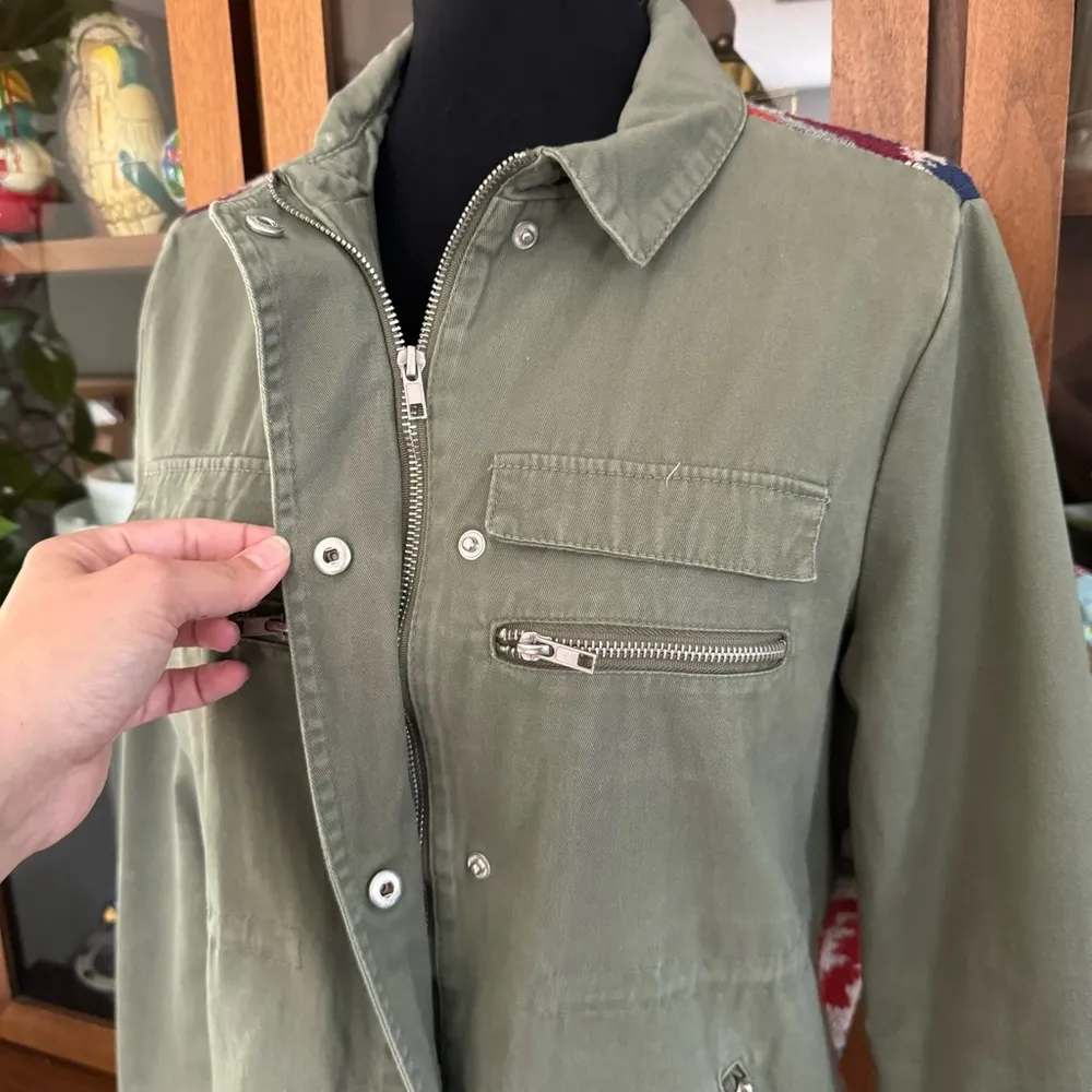 Thread & Supply Southwestern Utility Jacket Green Size L - Image 3