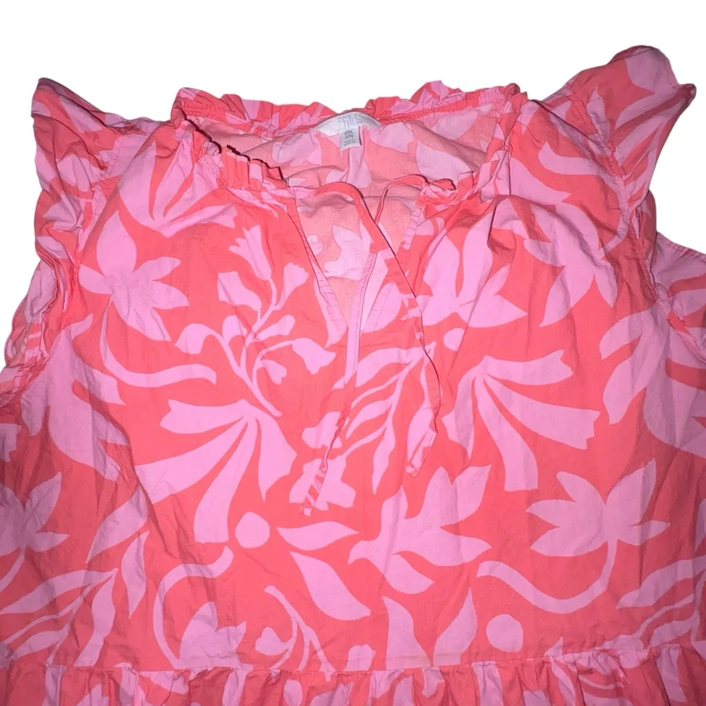 Pink and Red Sleeveless Dress Size XXL - Image 6