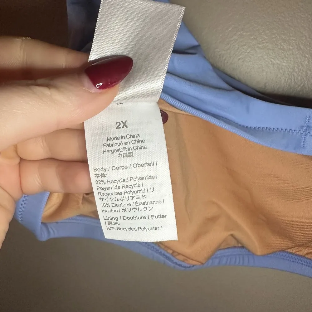 J Crew Squareneck Top and High Waist Cheeky Bikini Size 2X - Image 3