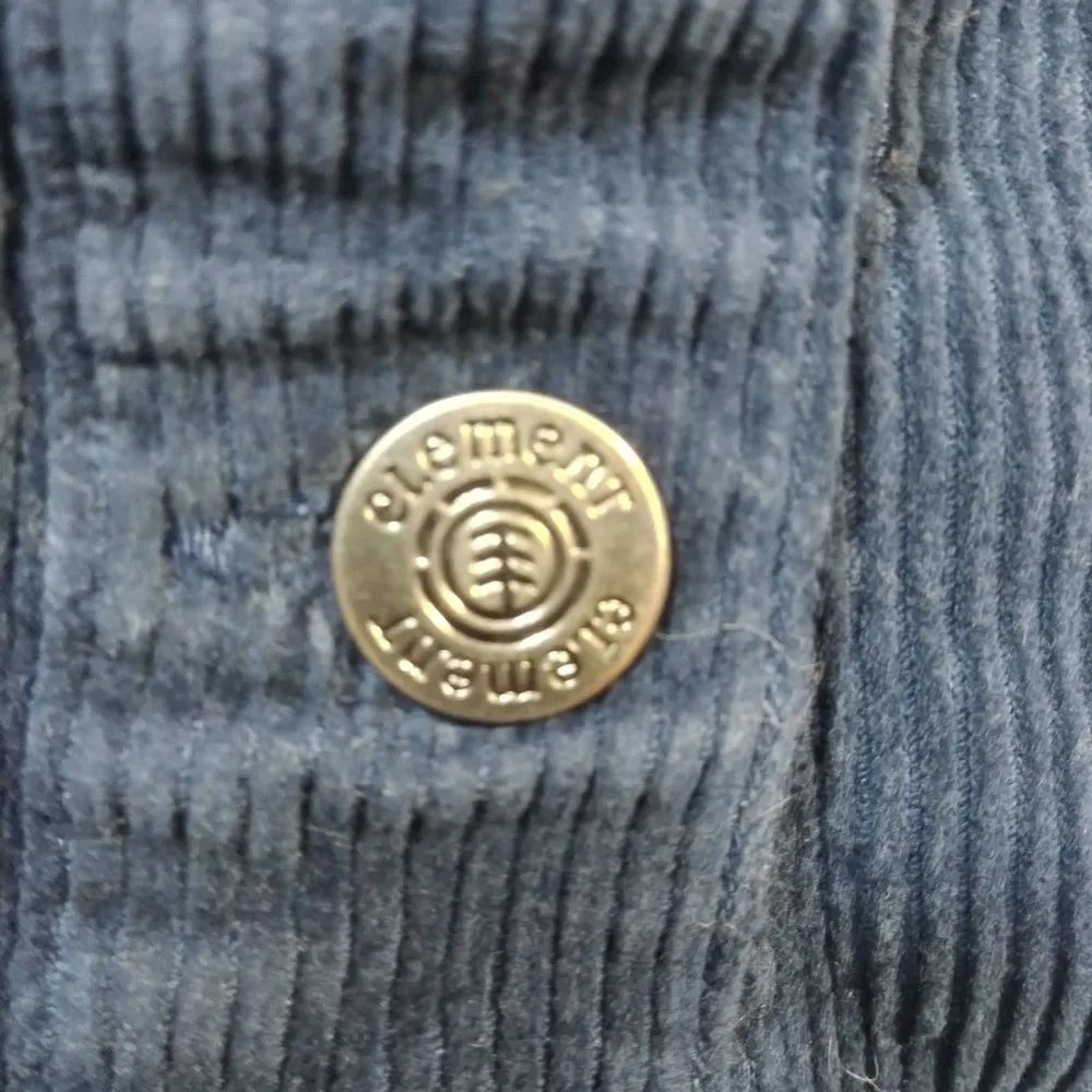 ELEMENT Skateboards Money Sleeveless Strap Blue Corduroy Dress Size S - Image 6