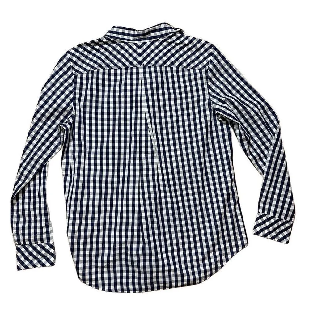 Vineyard Vines Relaxed Seabreeze Gingham Pocket Button-up Shirt in Navy Sz 6 - Image 4