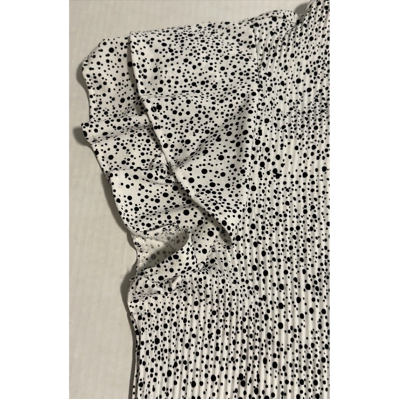 Adrianna‎ Papell Ladies Blouse Top Shirt Black And White Large - Image 4