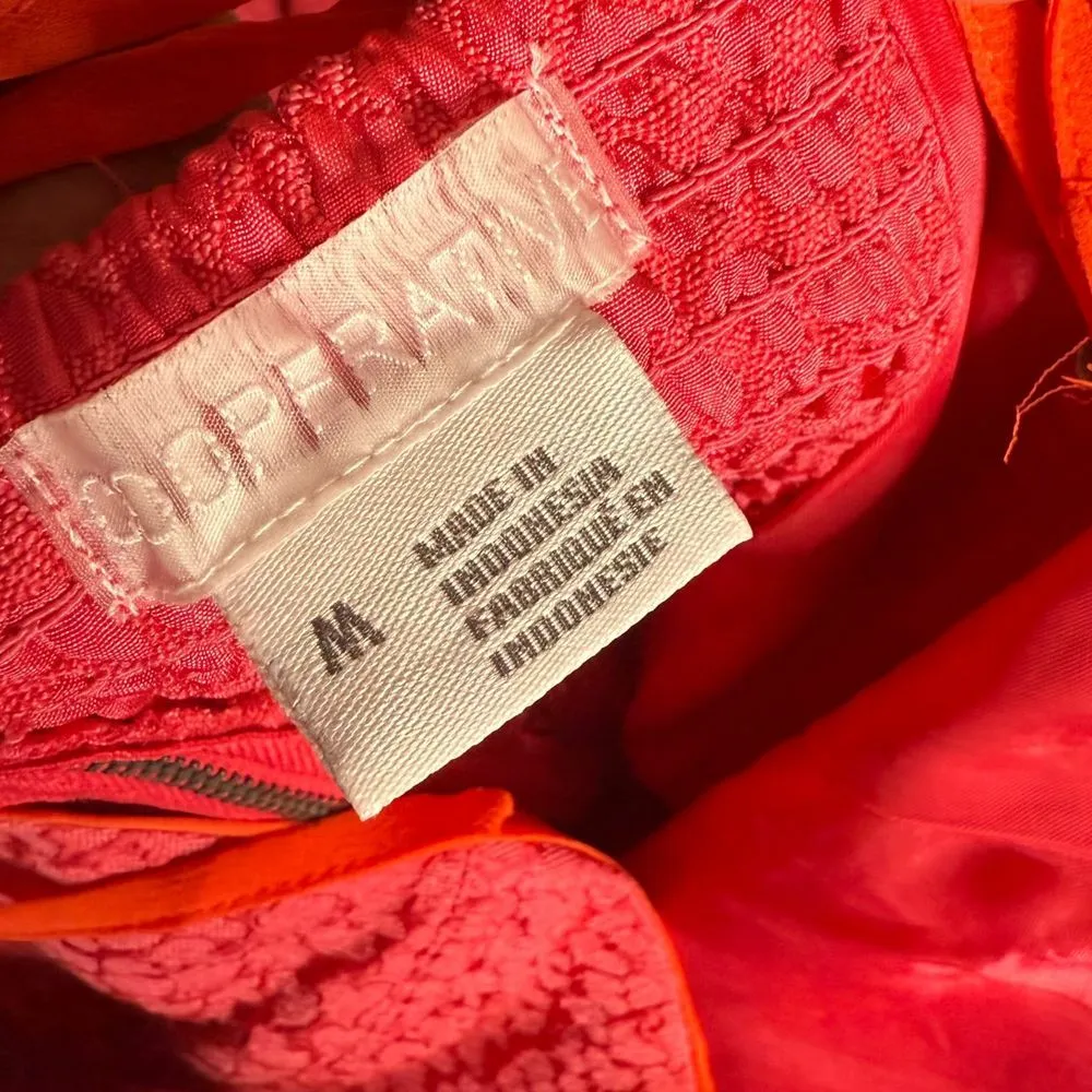 Urban Outfitters Fit & Flare Mini Dress Sweetheart Neckline Size M Heart‎ Print - Image 7