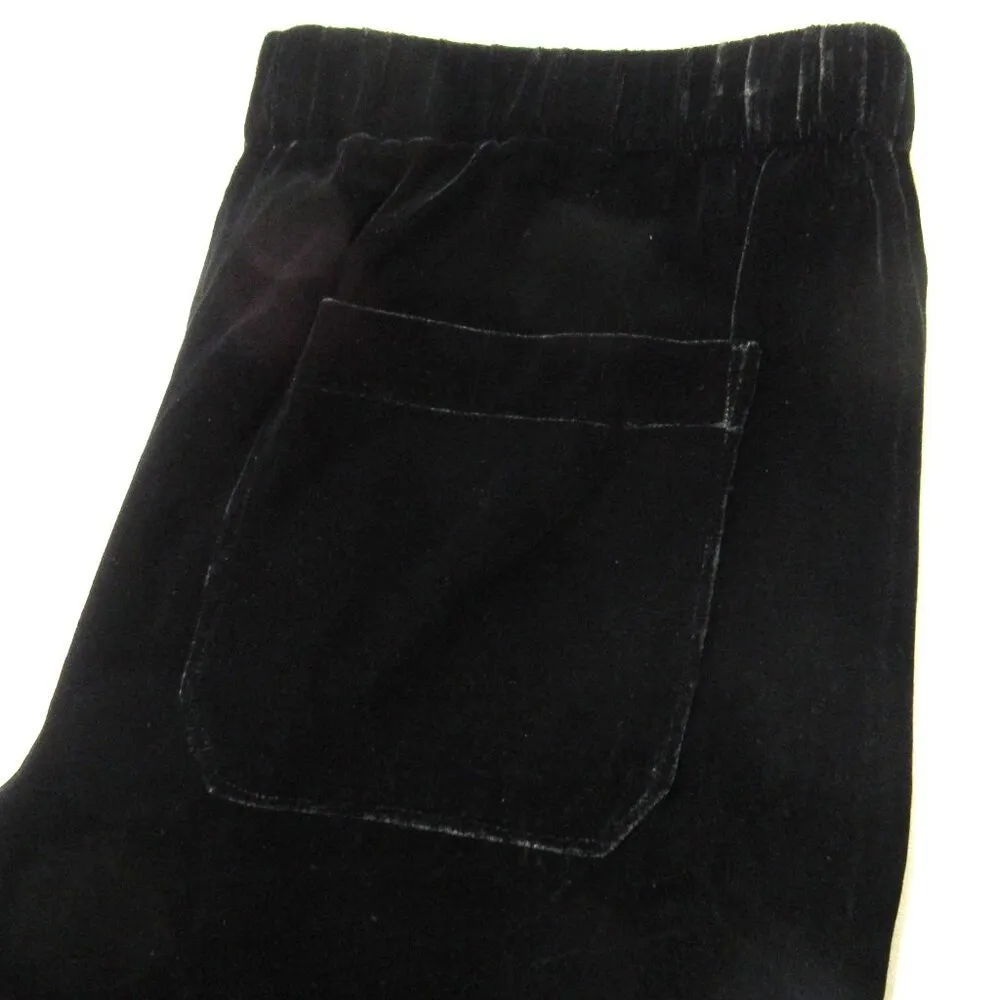 NWT Theory Winszlee in Black Fixture Matte Velvet Drawstring Relaxed Pants P XS - Image 12