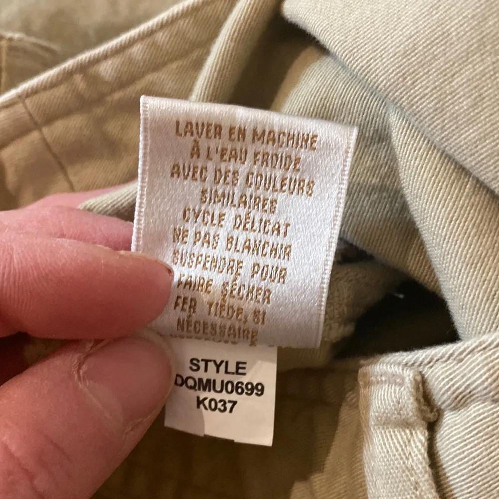 Dana Buchman Tan Khaki High Rise Straight Leg Women’s Pants EUC Sz 8 Cotton - Image 7