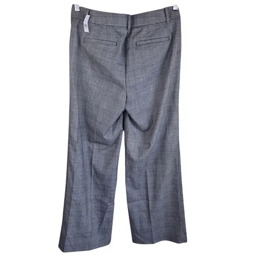 NWT Loft High Waist Straight Leg Womens Trousers Size 6 Plaid Career Wear Work‎ - Image 2