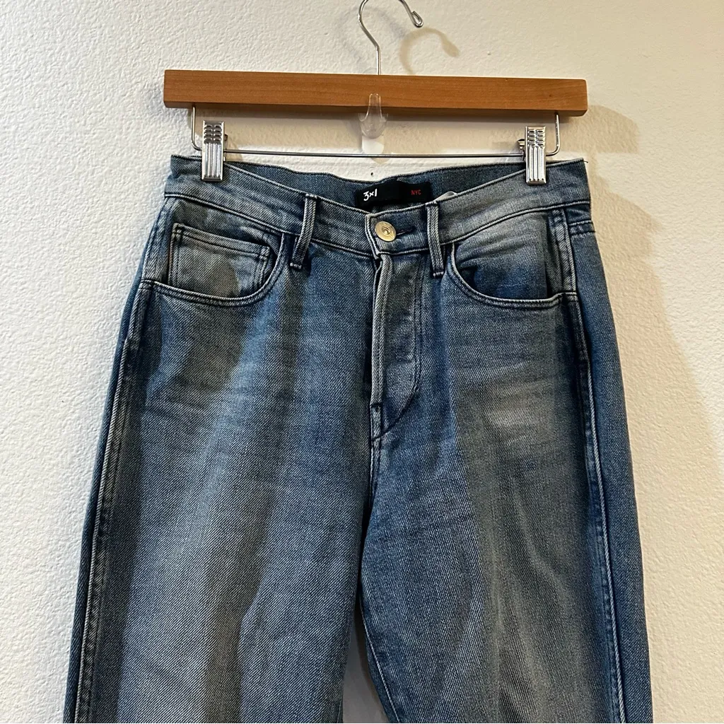 3x1 Women's Shelter Slim Pillars High Rise Cotton Blend Skinny Denim Jeans Sz 25 - Image 4