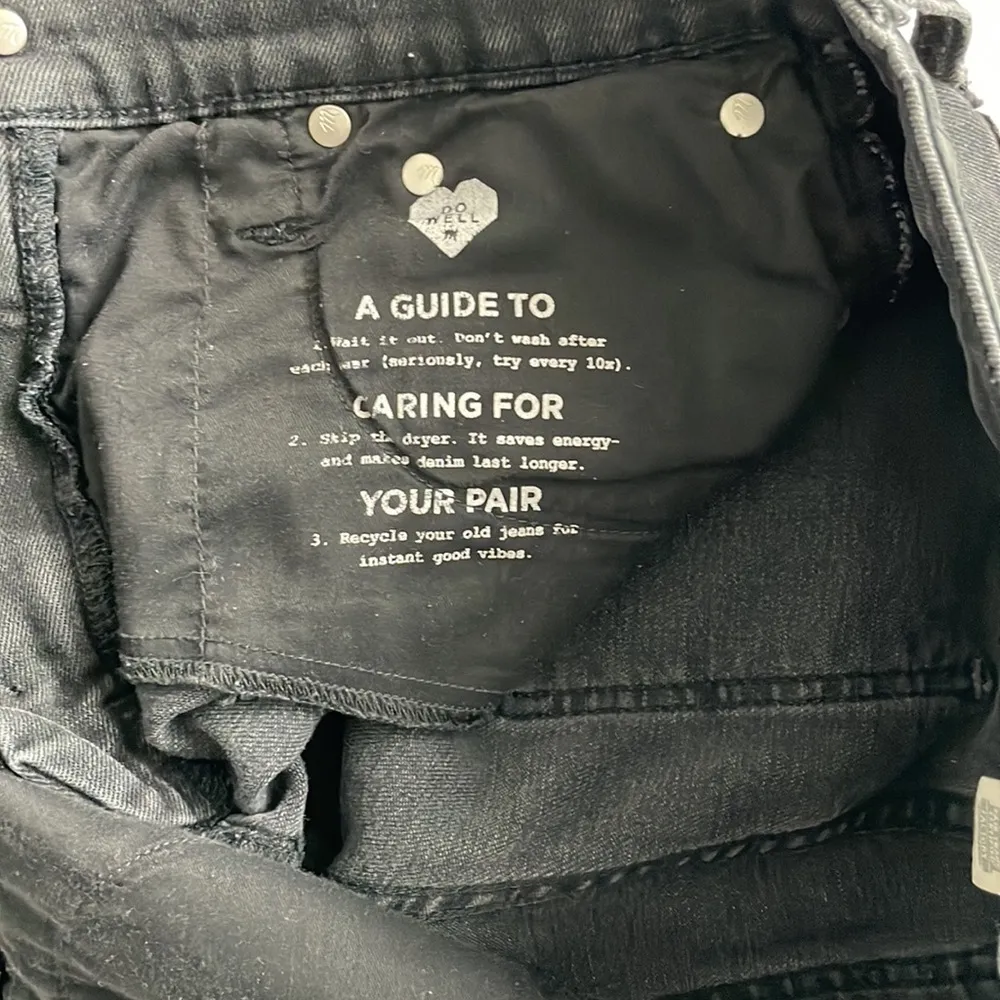 Madewell Women’s Classic Straight Jean in Lunar Wash w/ Raw Hem - Size 24 - Image 8