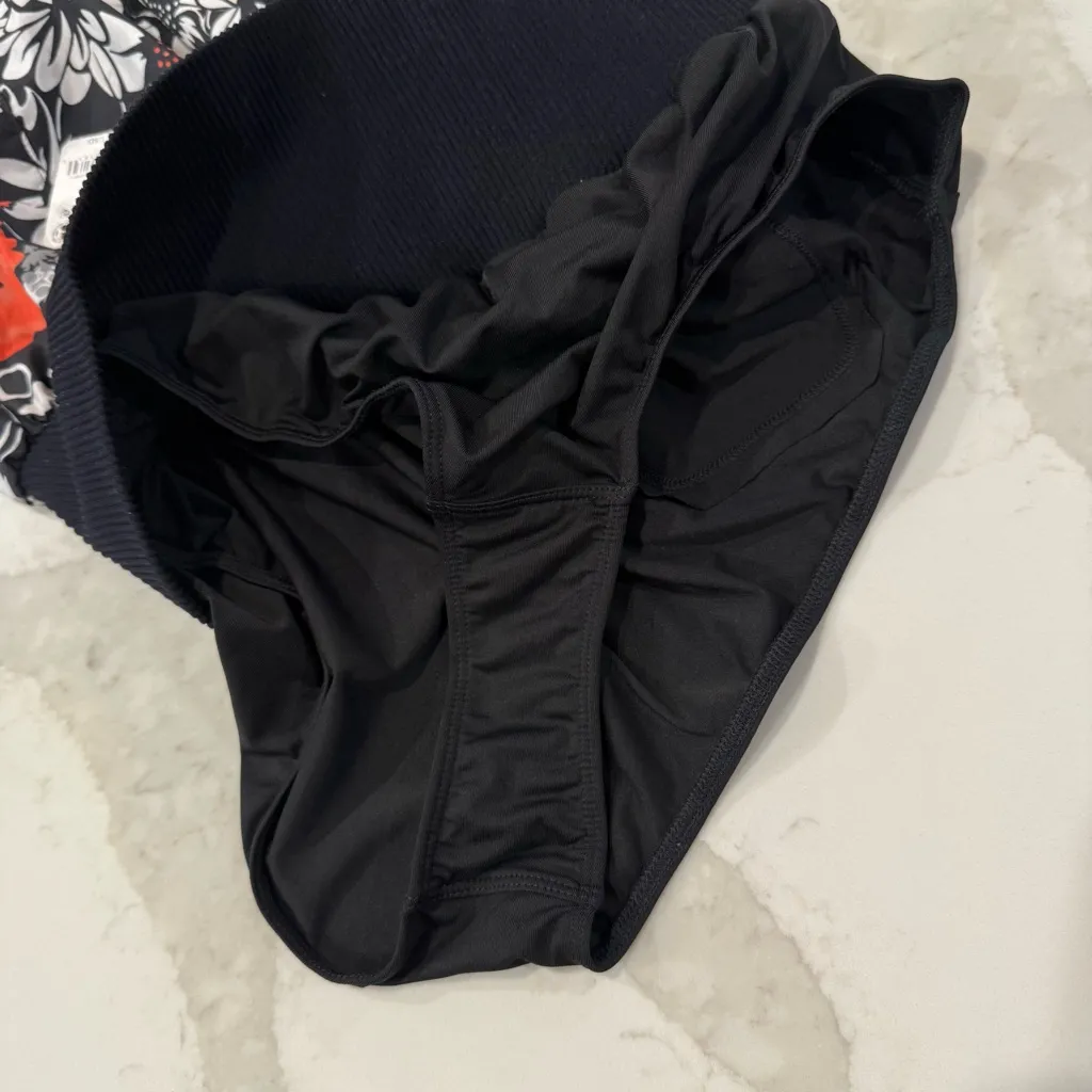 Free People Movement NWT Carpe Diem Printed HR Shorts Women’s Large Tuxedo Daisy Black - Image 7