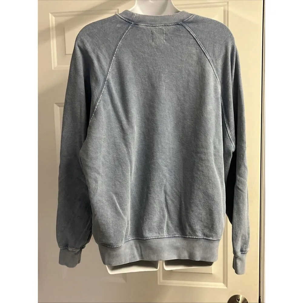 Billabong X The Salty Blonde Faded Blue Long Sleeve Relaxed Sweatshirt-  Small - Image 6