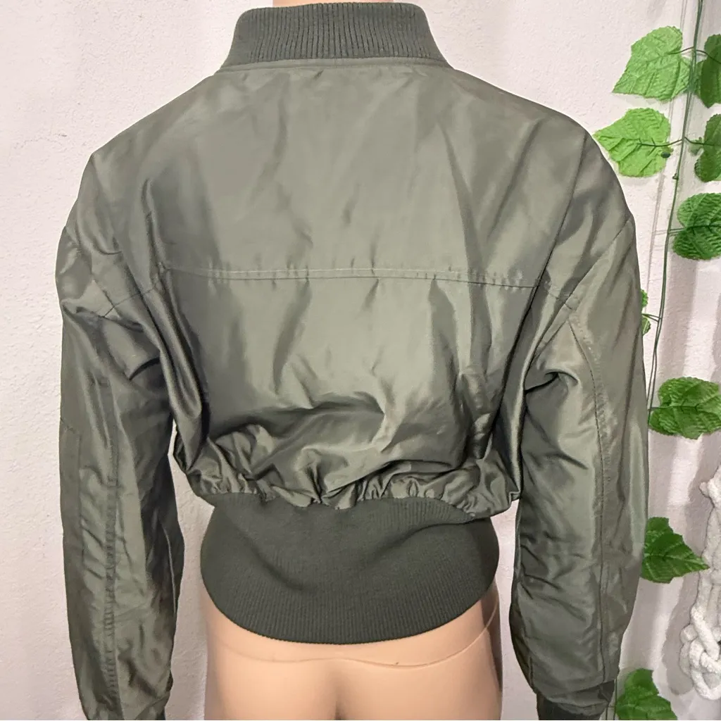 SO Women's Khaki Bomber Jacket NWT - Image 10