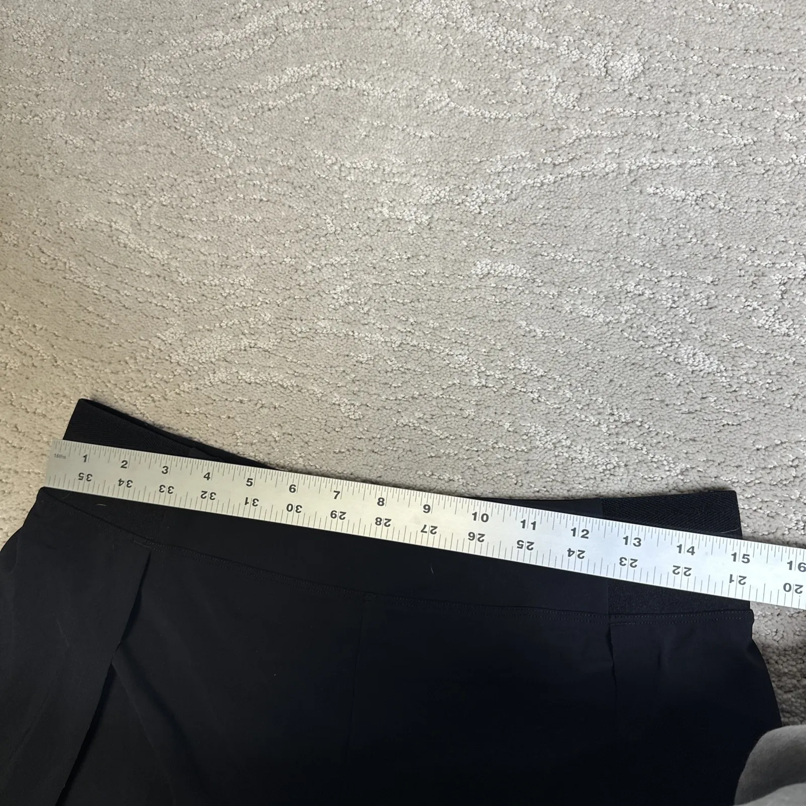 Women's Athleta‎ Size 12 Wide Leg Black Cropped Pant Elastic Waist - Image 5