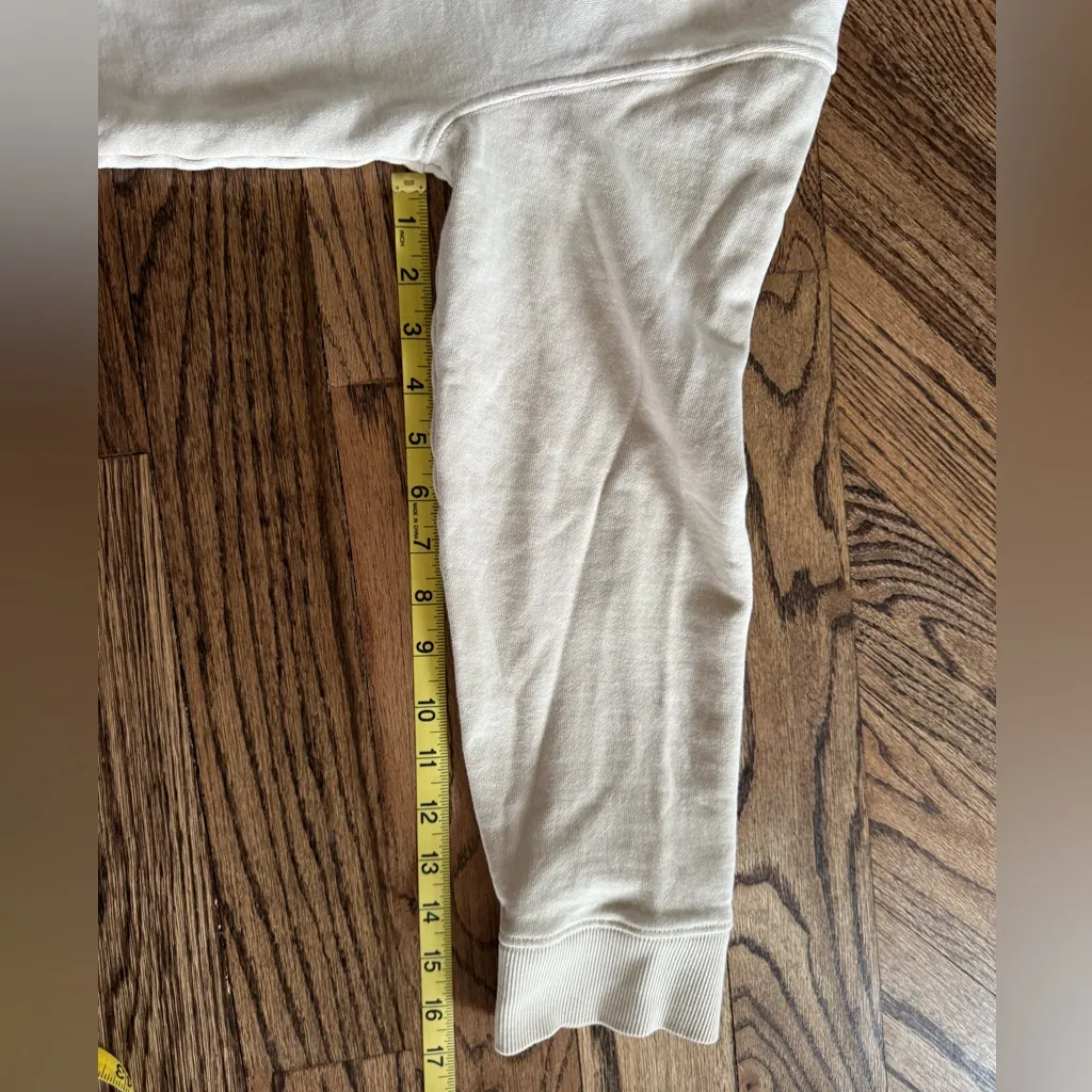 Pact Organic Cotton Leopard Cheetah Multicolored Graphic Print Cream Crewneck XL - Image 7