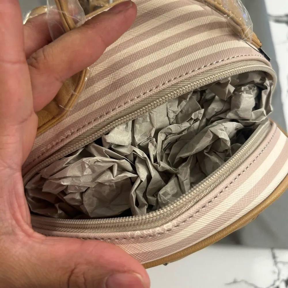 Tahari  Brown Striped backpack - Image 5