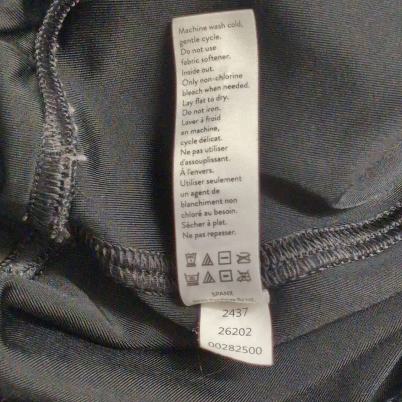 SPANX Black High-Waisted Shiny Faux Leather Sleek Leggings XL - Image 8