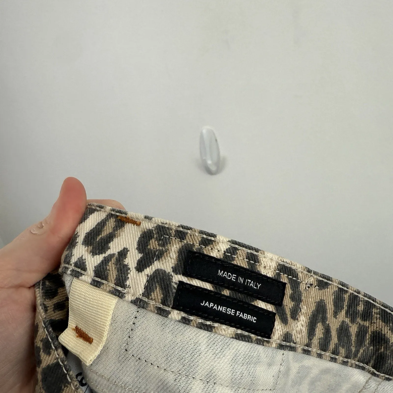 R13 Tyler High Rise Skinny Jeans Leopard Print Boho Old Money Womens 26 - Image 7