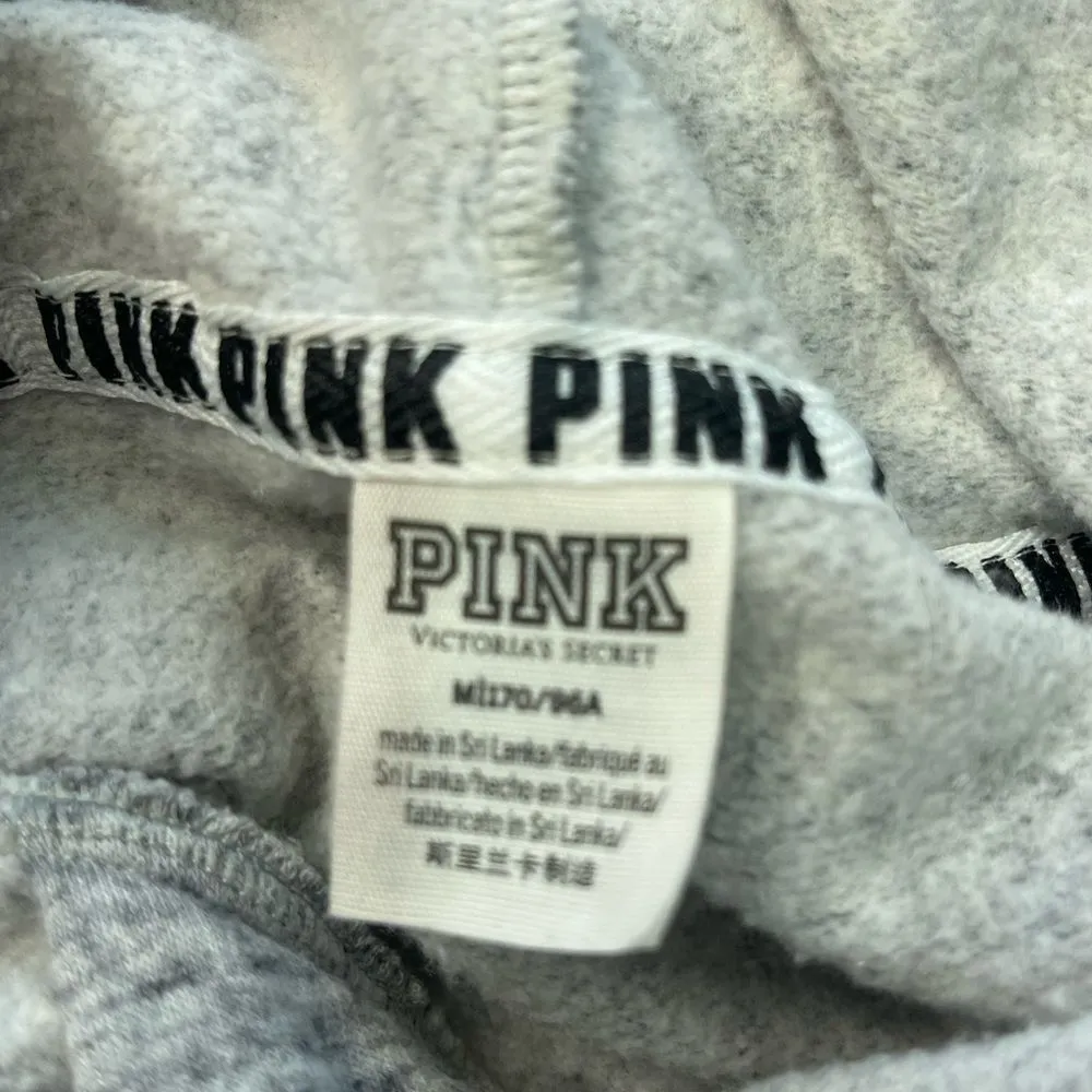 VS Pink Grey Marled Hoodie Sweatshirt - Image 5
