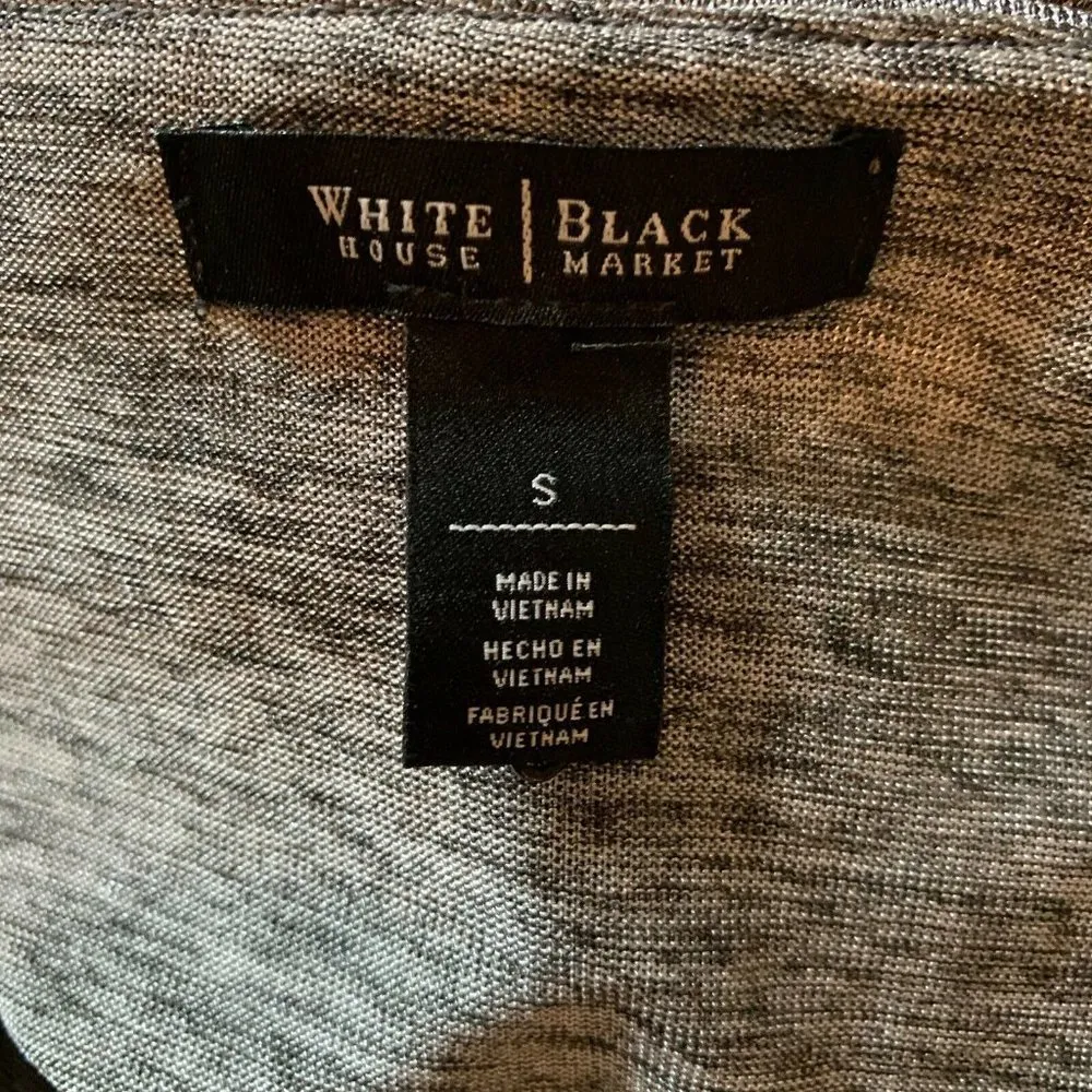 White House Black Market Gray Layered Tunic - Image 4