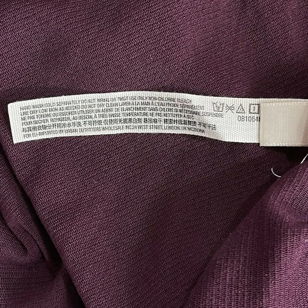 Free People Intimately Small Crop Top Cami Tank Vetiver Bloom Burgundy Sequins - Image 10