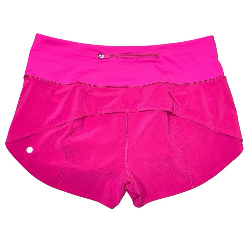 Lululemon Speed Up Shorts Sonic Pink Size 10 Lined 2.5” Inseam EUC - Image 3