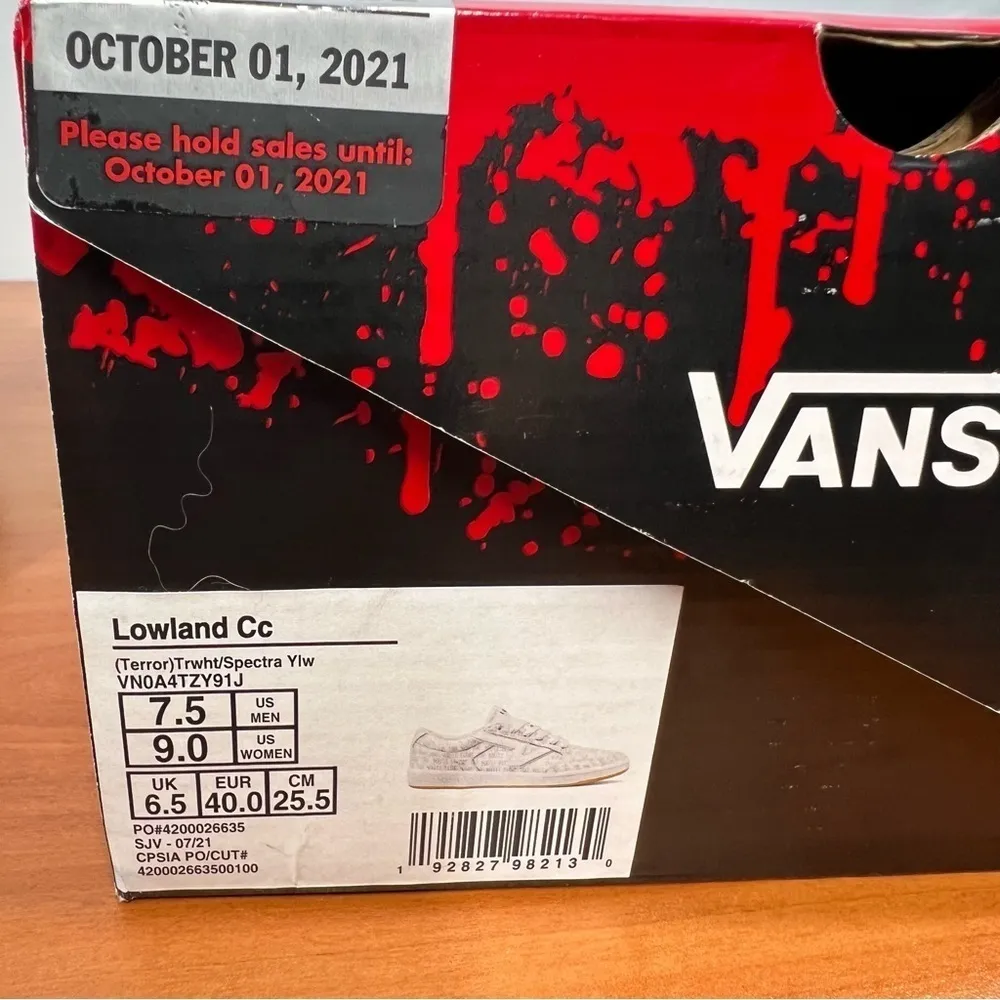 Vans Unisex House of Terror IT You'll Float Shoe Size 9 or 7.5 #B1602 - Image 8