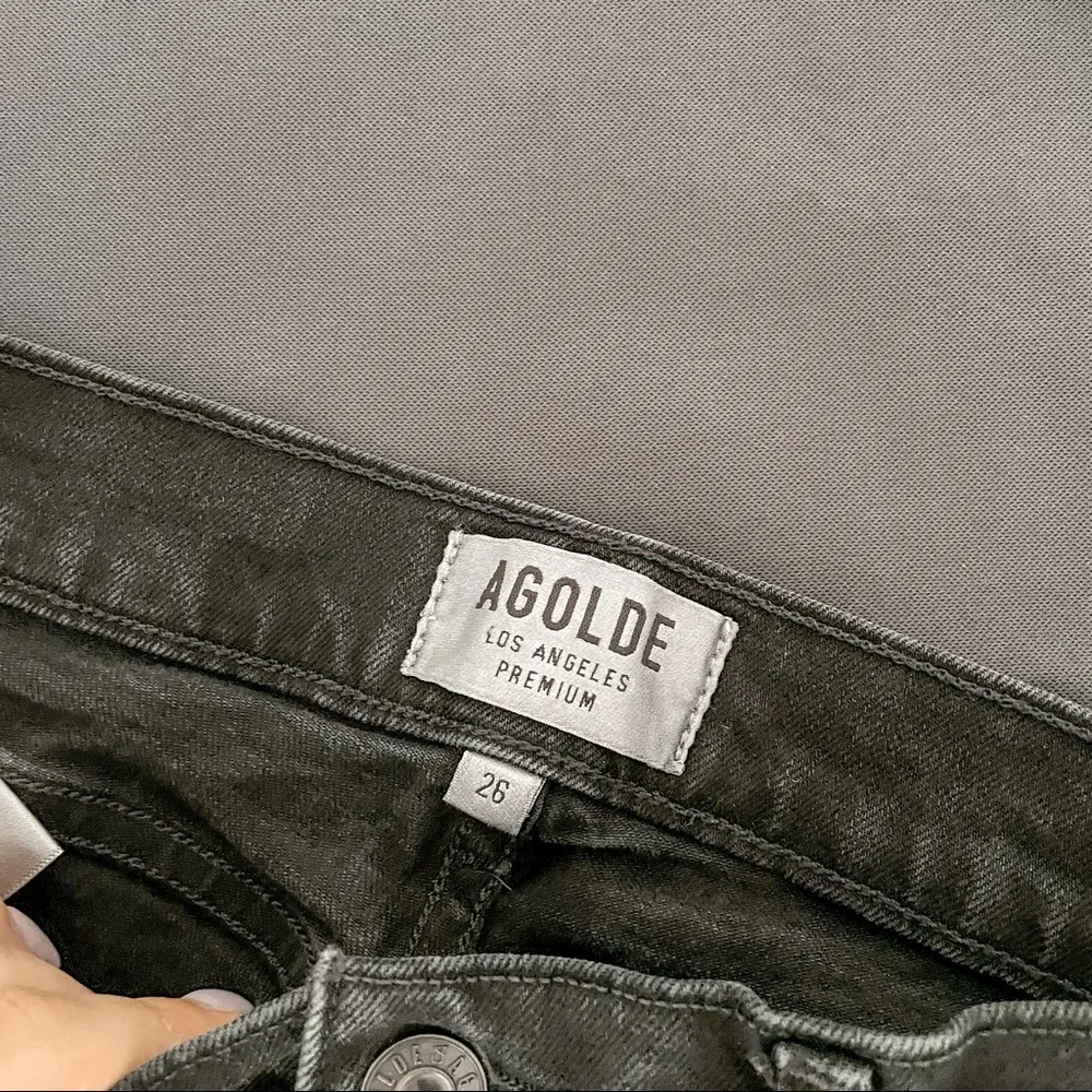 AGOLDE Sophie High Rise Skinny Crop Jeans Harlow Destructed - Image 33