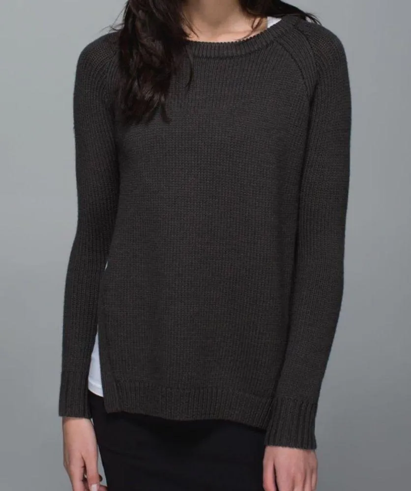 Lululemon Yin To You Sweater in Heathered Dark Wren Women’s Size 6 - Image 12