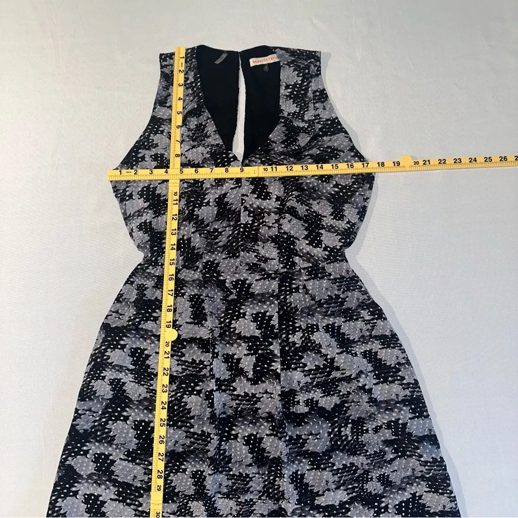 Rebecca Taylor • NWOT Summer Storm 100% Silk Gray Snake Printed Dress Size 4 - Image 12