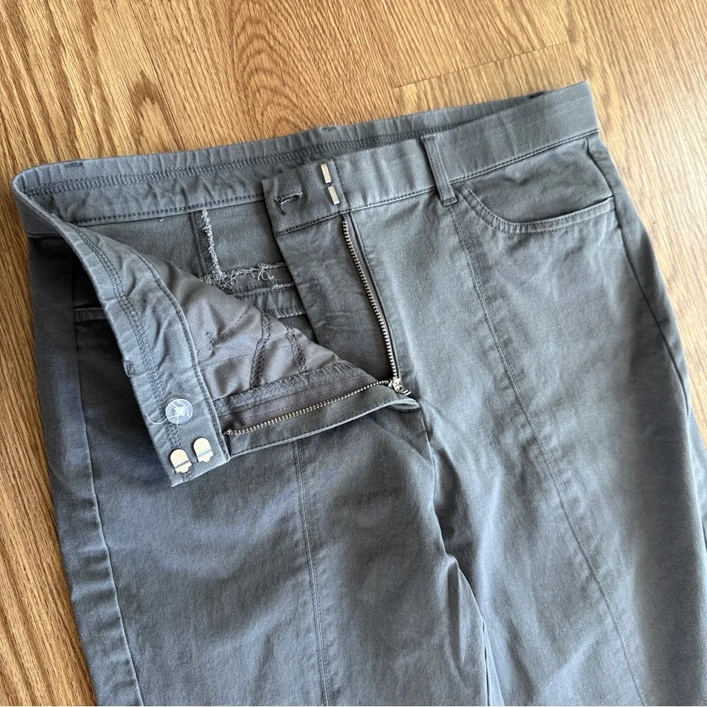 Isaac Mizrahi Live Pants Womens Sz 10 Gray Stretch Cotton Bootcut - Image 4