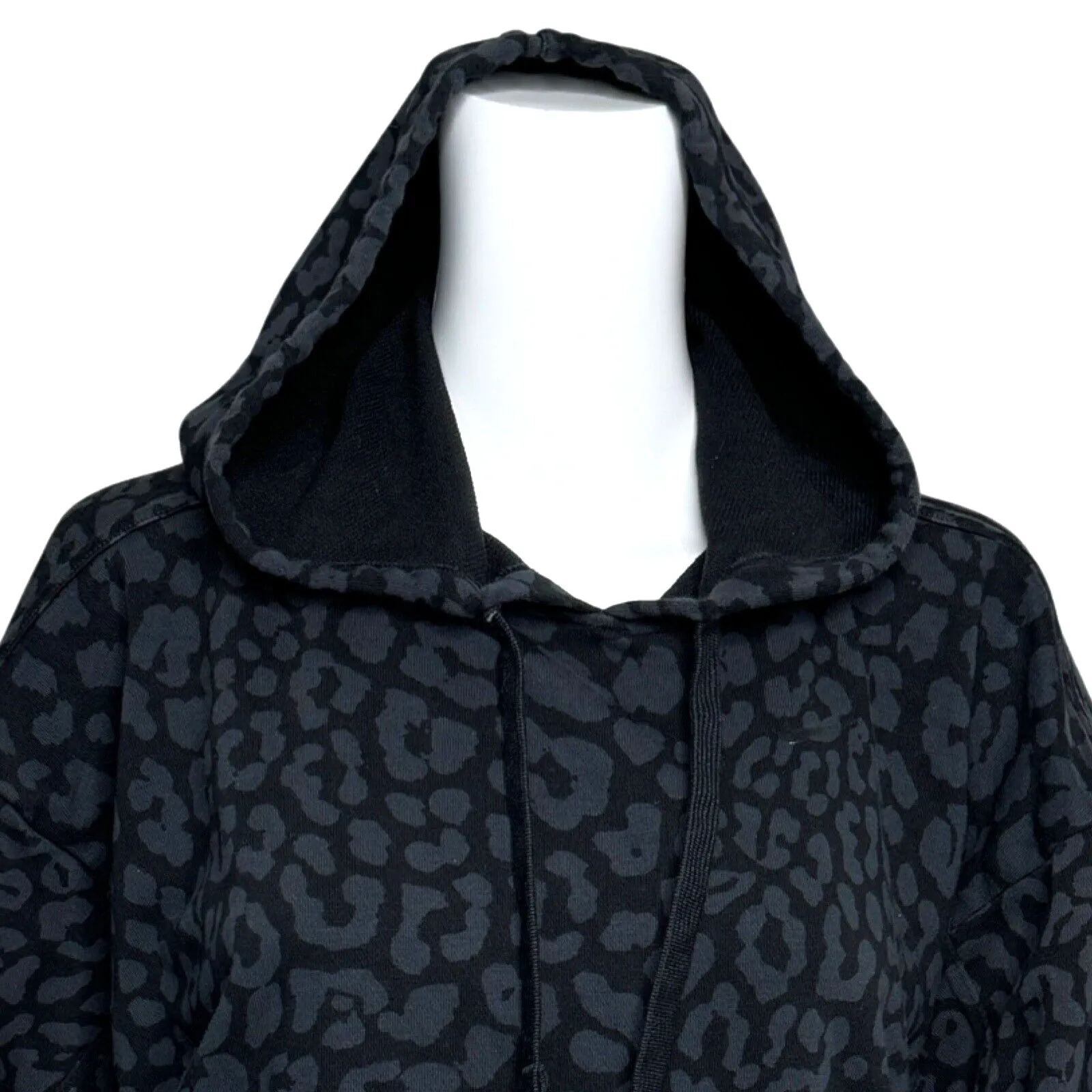 Nike Shirt Womens Small Gray Black Cheetah‎ Print Get Fit Sweatshirt Crop Jumper - Image 6