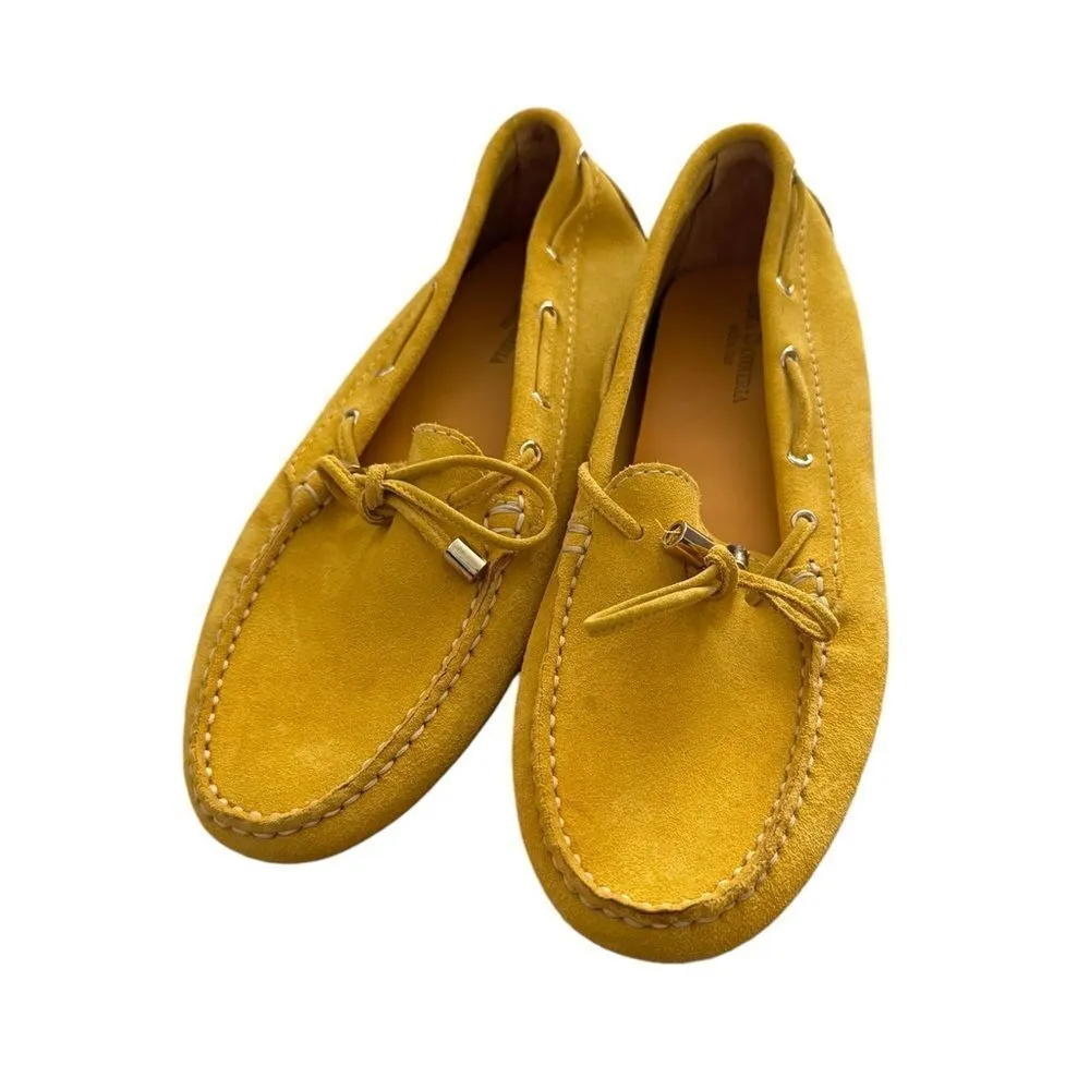 Antica Cuoieria BOW DRIVER LOAFER in yellow 38 Yellow Size 7.5 - Image 2