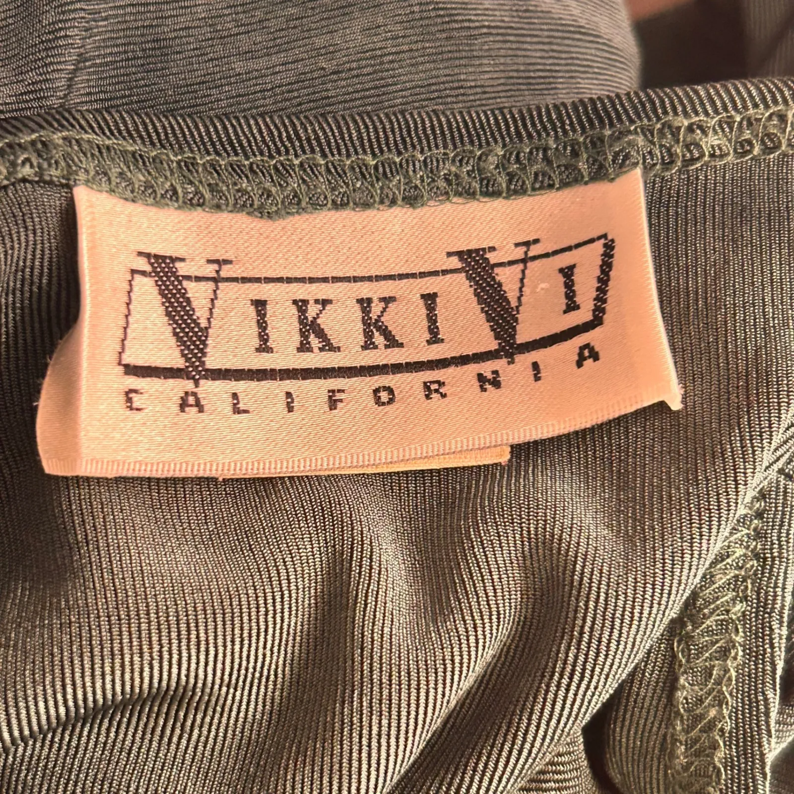 Vikki Vi Vintage Slinky Knit Cardigan Green 14W - Image 6