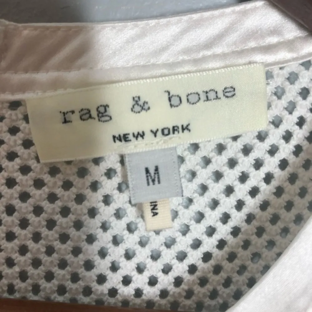 Rag & Bone Off-White Luna eyelet mesh Dress bachelorette party dress - Image 5