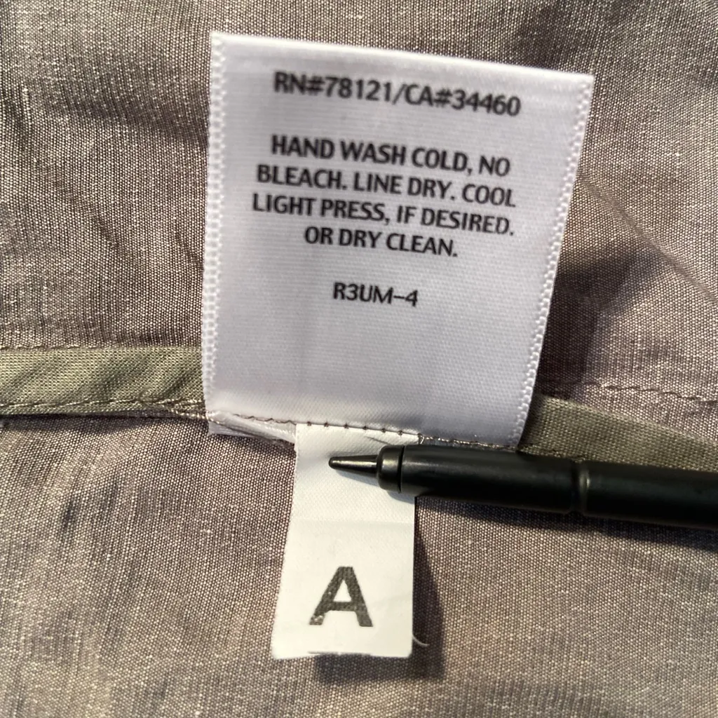 Eileen Fisher, Lightweight Jacket, Asymmetrical‎ Zipper, Rumpled Cotton, size 2X - Image 7