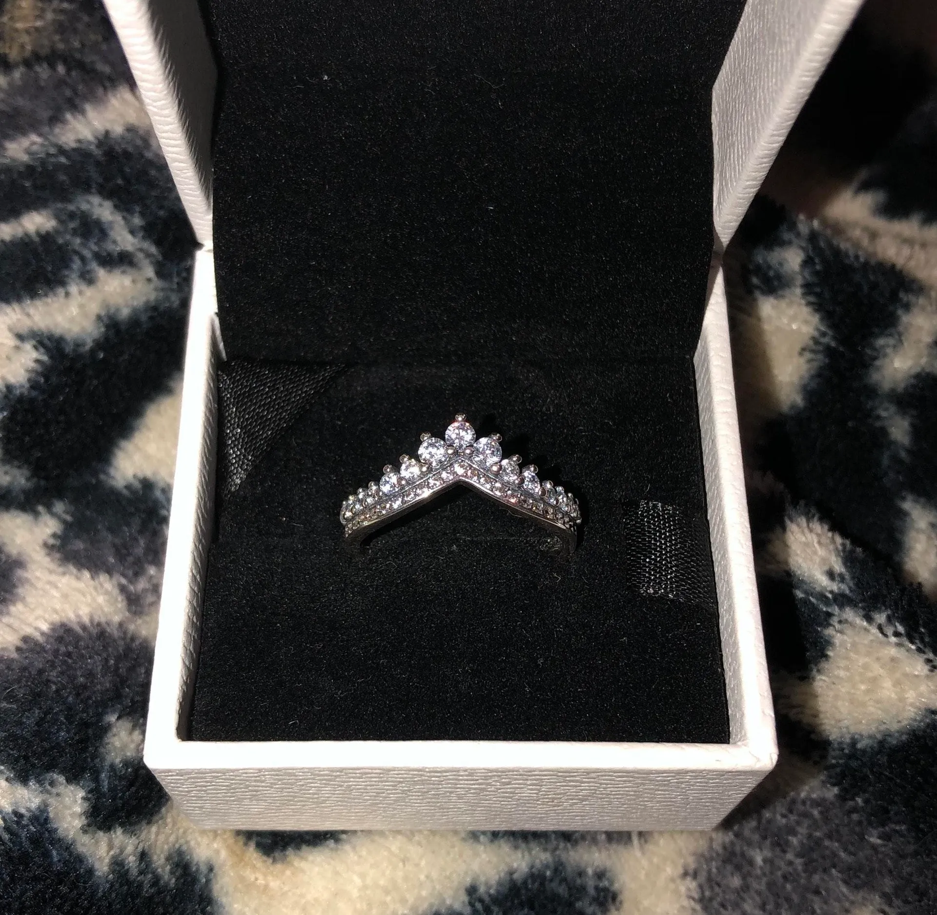 Pandora Silver  Wishbone Ring - Image 2