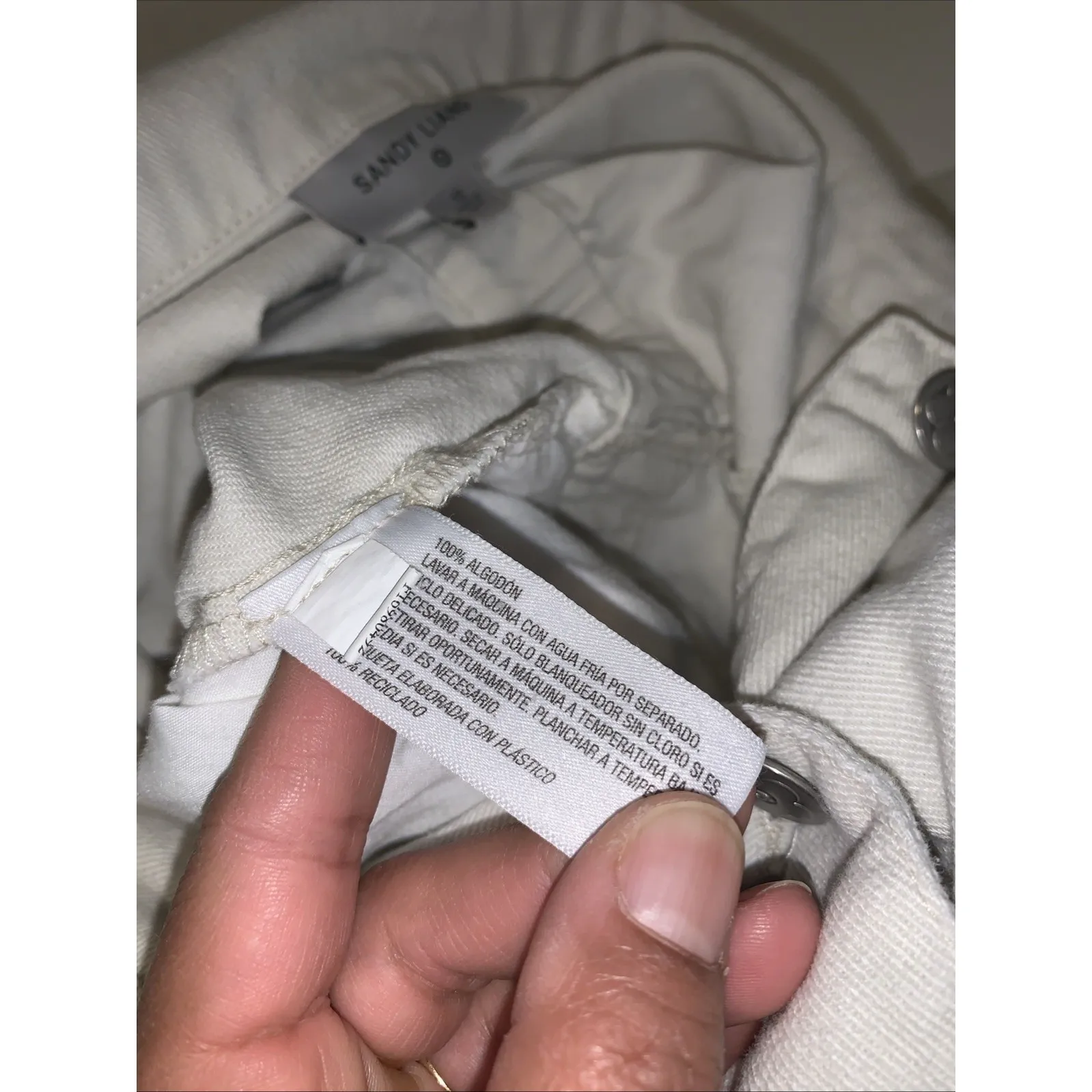 Sandy Liang Target Cream Coveralls Jumpsuit Women's Size 12 100% Cotton 0070 - Image 7