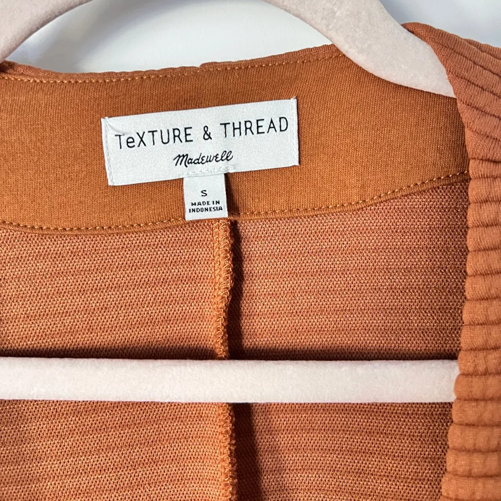 Madewell Texture & Thread Quilted Wrap Jacket Golden Pecan Small - Image 6